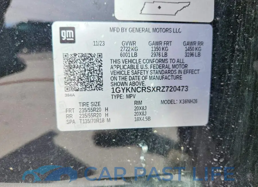 1GYKNCRSXRZ720473# 14