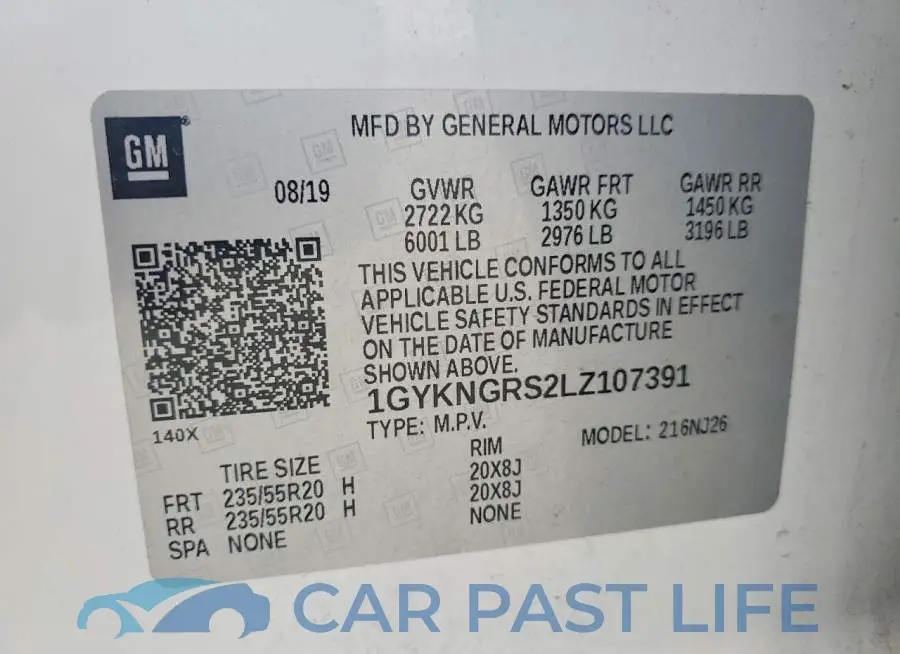 1GYKNGRS2LZ107391# 13