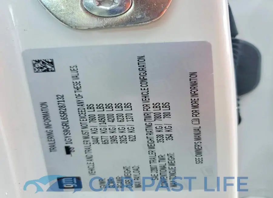 1GYS9GRL6SR287132# 14