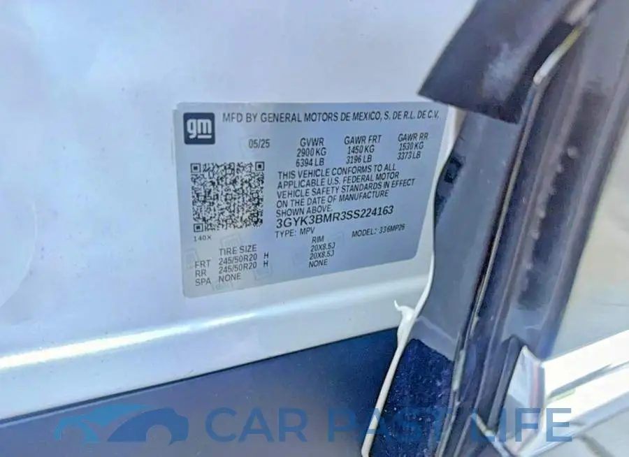 3GYK3BMR3SS224163# 10