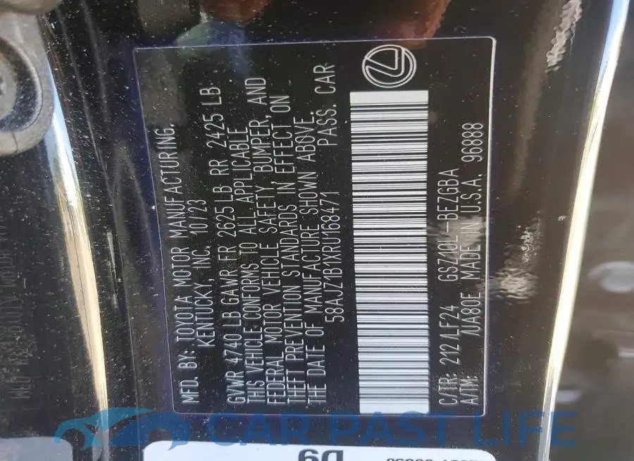 58AJZ1B1XRU168471# 13
