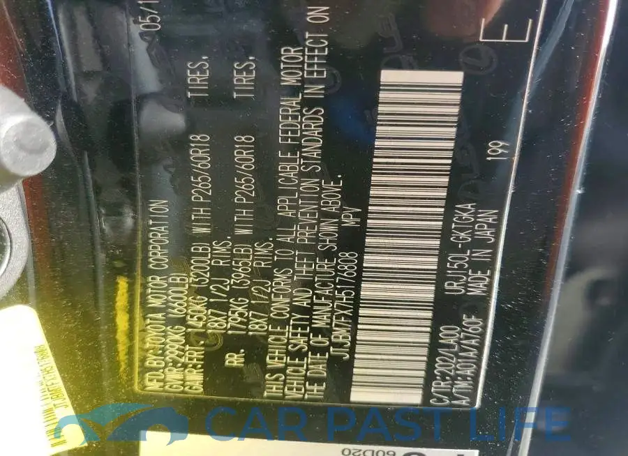 JTJBM7FX7H5176808# 14
