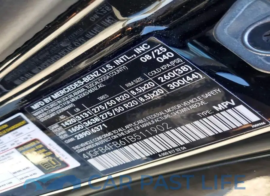 4JGFB4FB6TB511902# 13