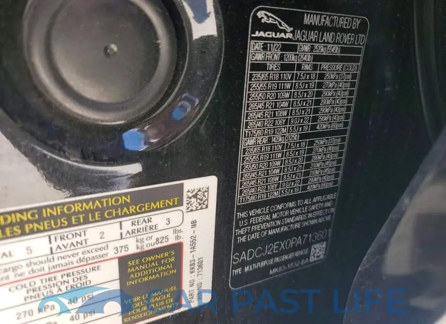 SADCJ2EX0PA713601# 12