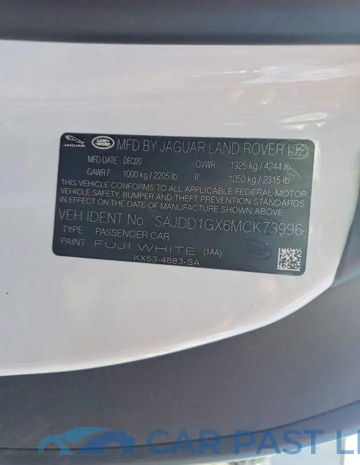 SAJDD1GX6MCK73996# 13