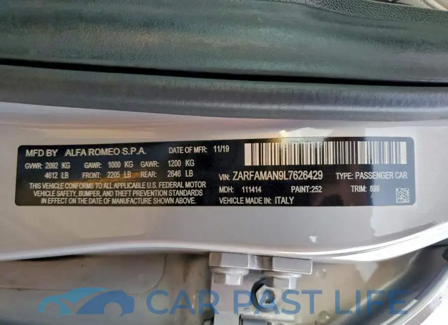 ZARFAMAN9L7626429# 13