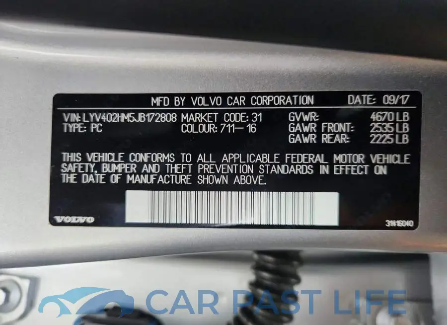 LYV402HM5JB172808# 13