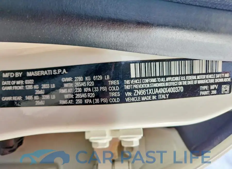 ZN661XUA4NX400370# 14