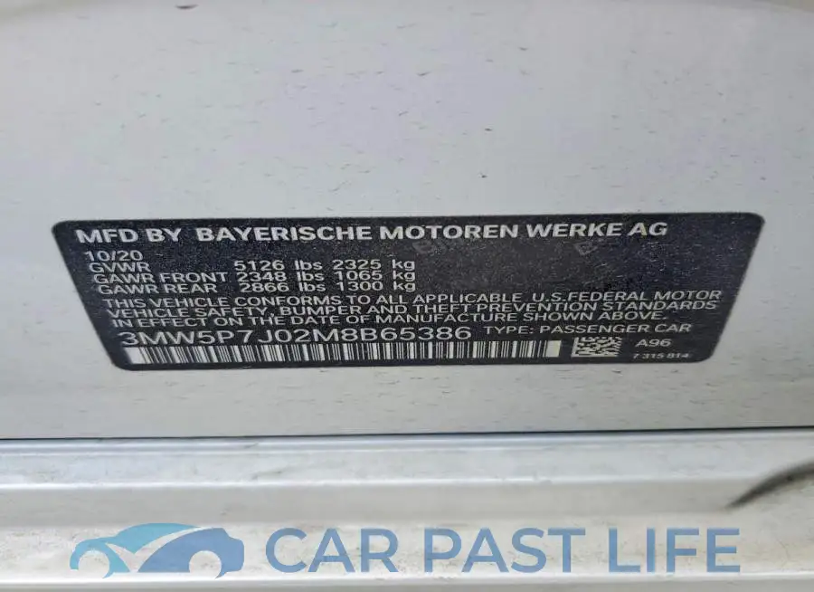 3MW5P7J02M8B65386# 12