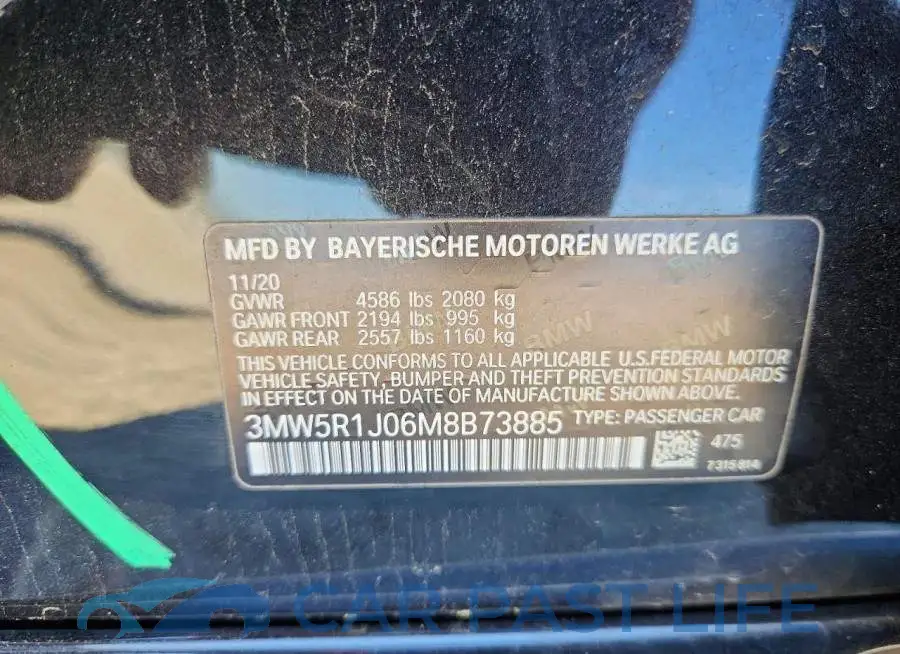3MW5R1J06M8B73885# 12