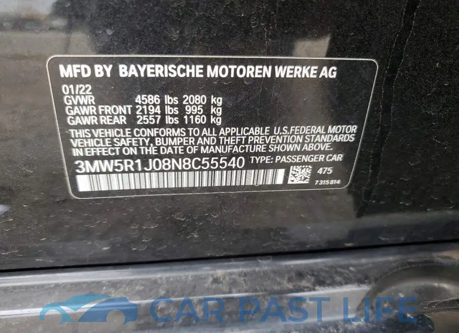 3MW5R1J08N8C55540# 13