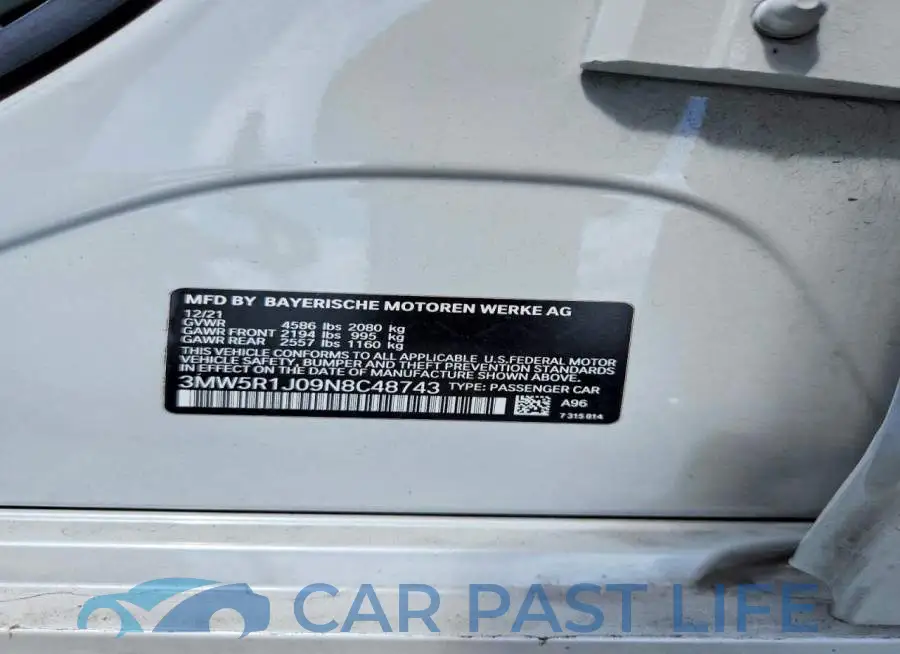3MW5R1J09N8C48743# 12