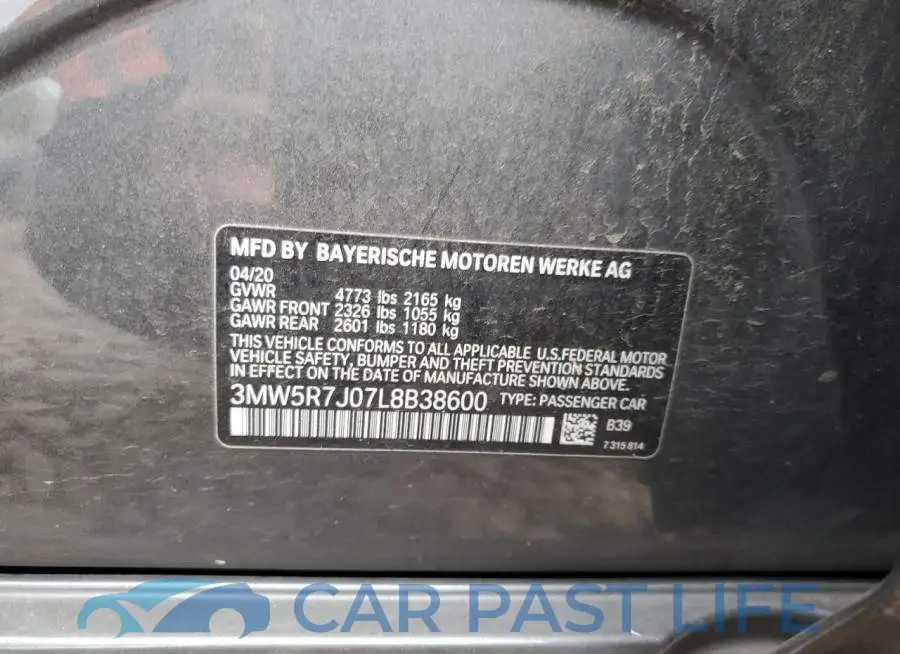 3MW5R7J07L8B38600# 12