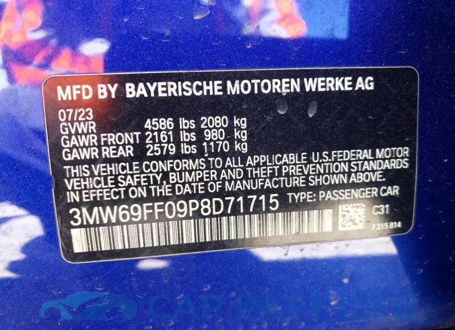 3MW69FF09P8D71715# 12