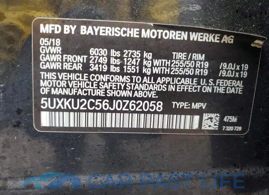 5UXKU2C56J0Z62058# 14