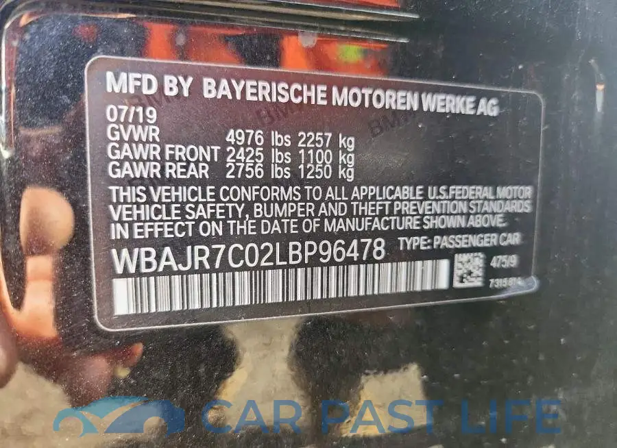 WBAJR7C02LBP96478# 13