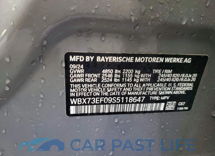 WBX73EF09S5118647# 13