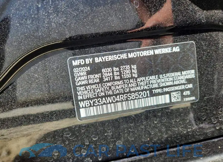 WBY33AW04RFS85201# 12