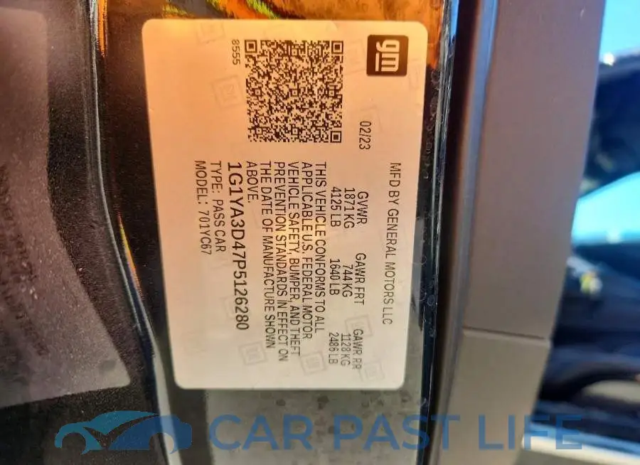 1G1YA3D47P5126280# 12