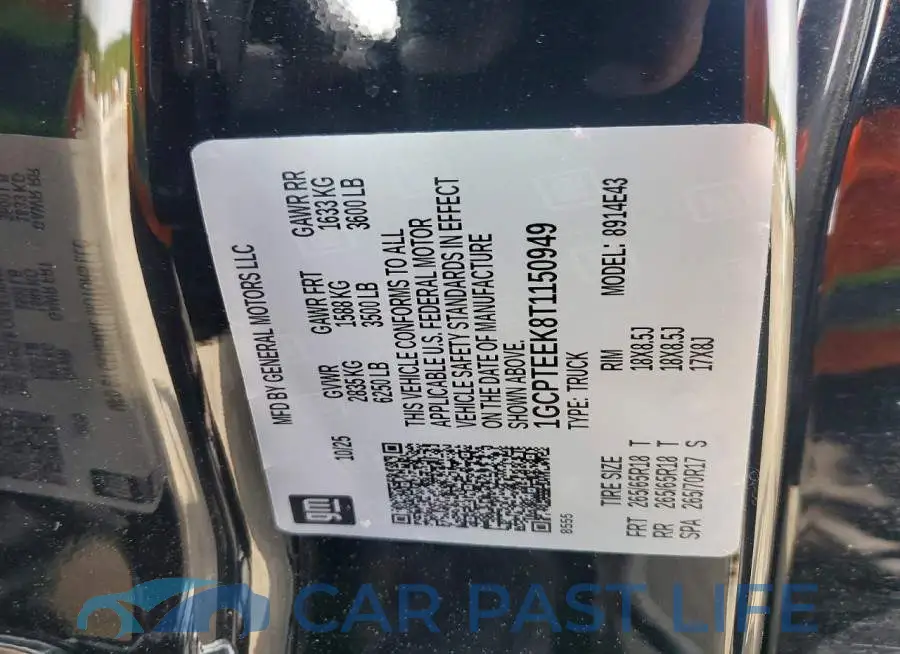 1GCPTEEK8T1150949# 12
