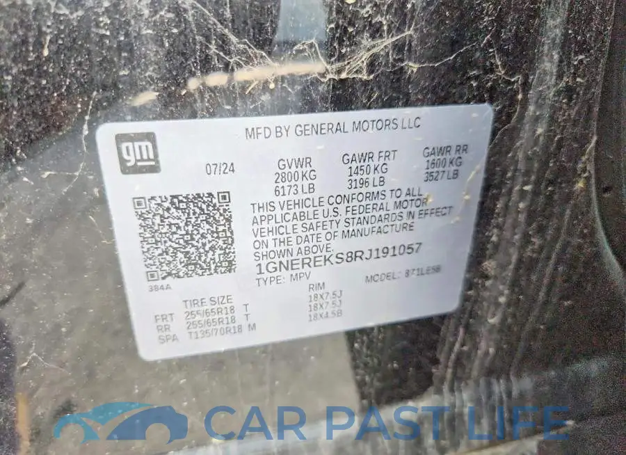 1GNEREKS8RJ191057# 13