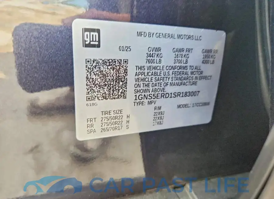 1GNS5ERD1SR183007# 13