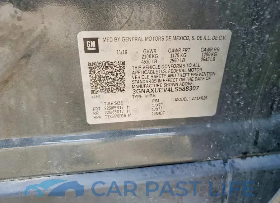 3GNAXUEV4LS588307# 13