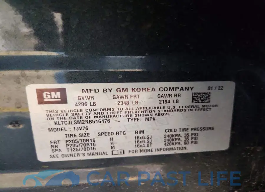 KL7CJLSM2NB516476# 14