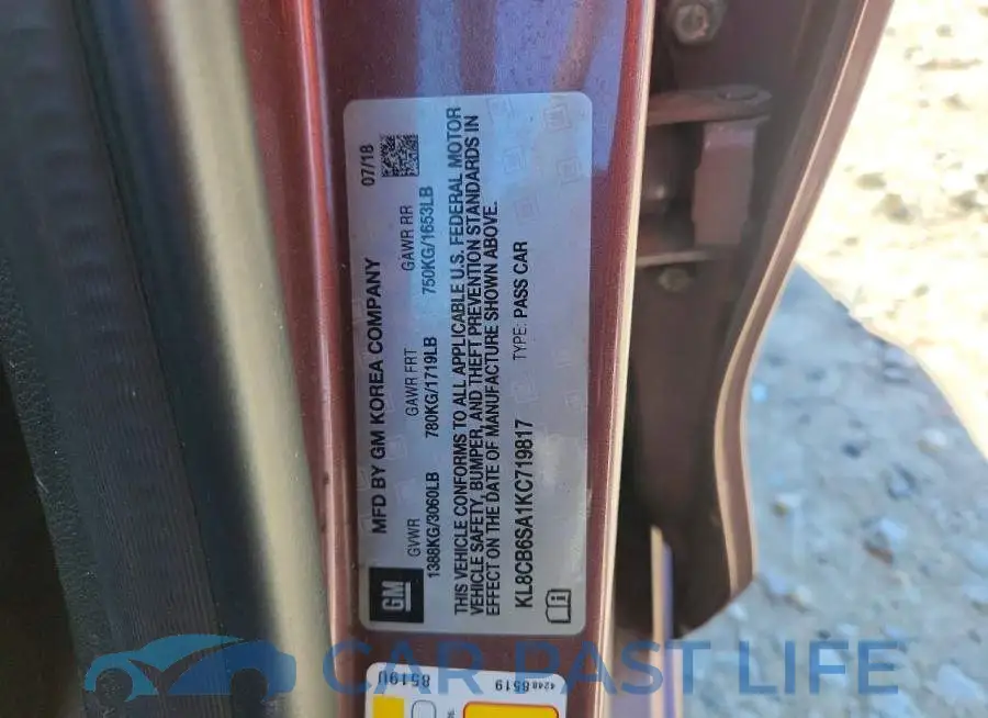 KL8CB6SA1KC719817# 12