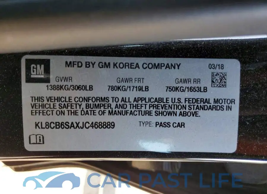 KL8CB6SAXJC468889# 12