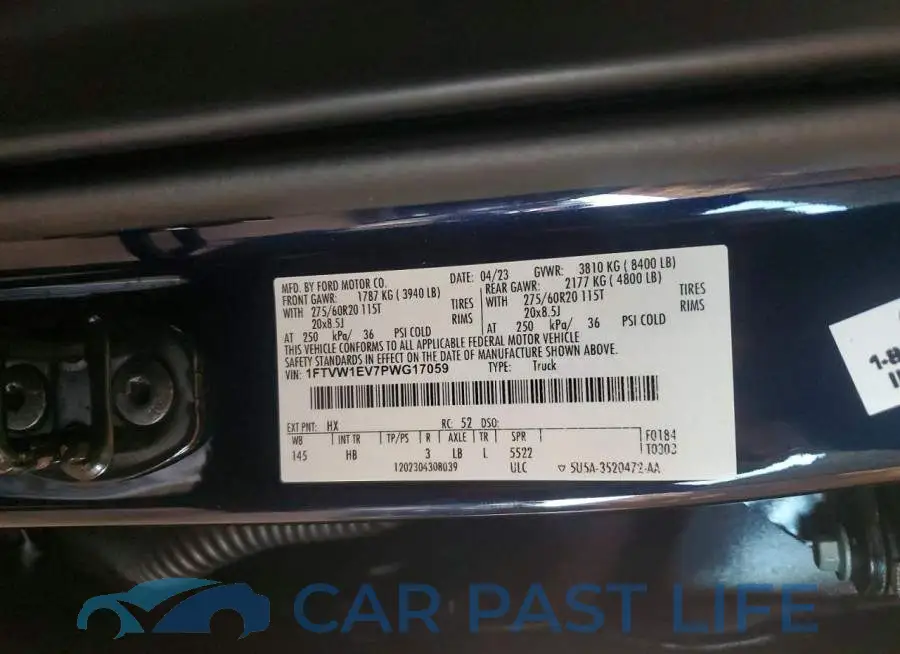 1FTVW1EV7PWG17059# 12