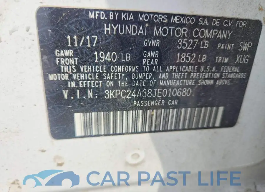 3KPC24A38JE010680# 12