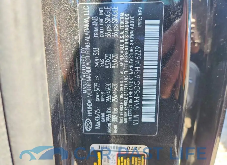 5NMP5DG16SH046229# 13