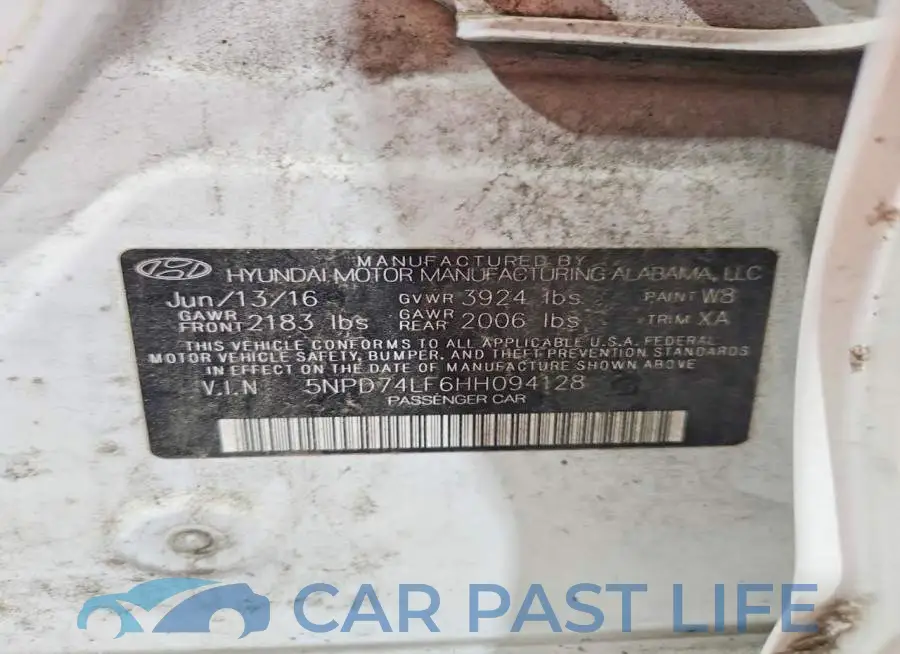 5NPD74LF6HH094128# 12