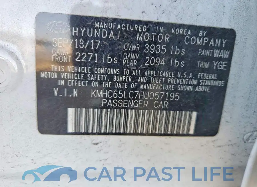 KMHC65LC7HU057195# 12