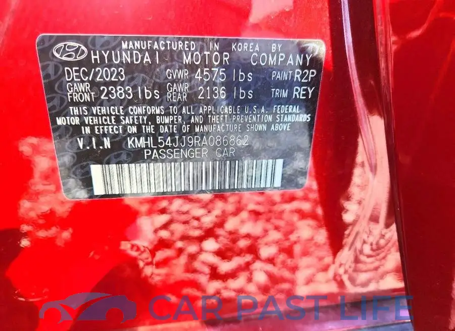 KMHL54JJ9RA086862# 12