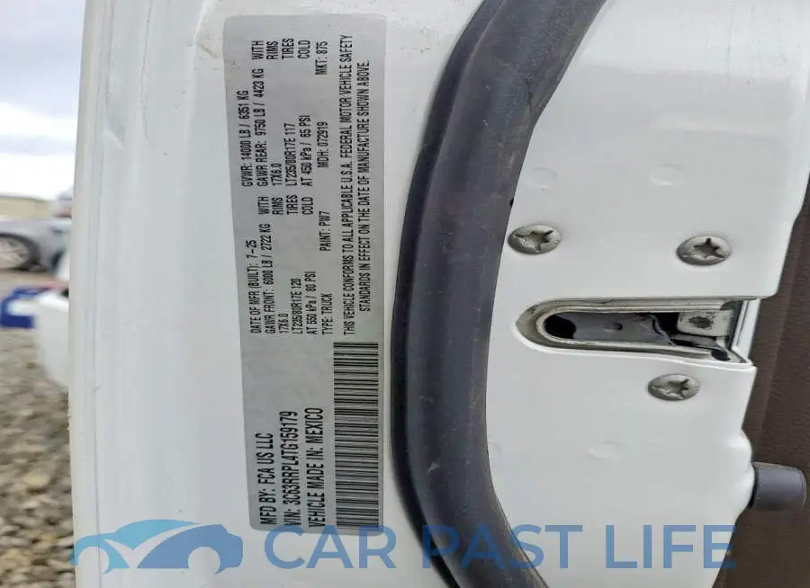 3C63RRPL4TG159179# 12