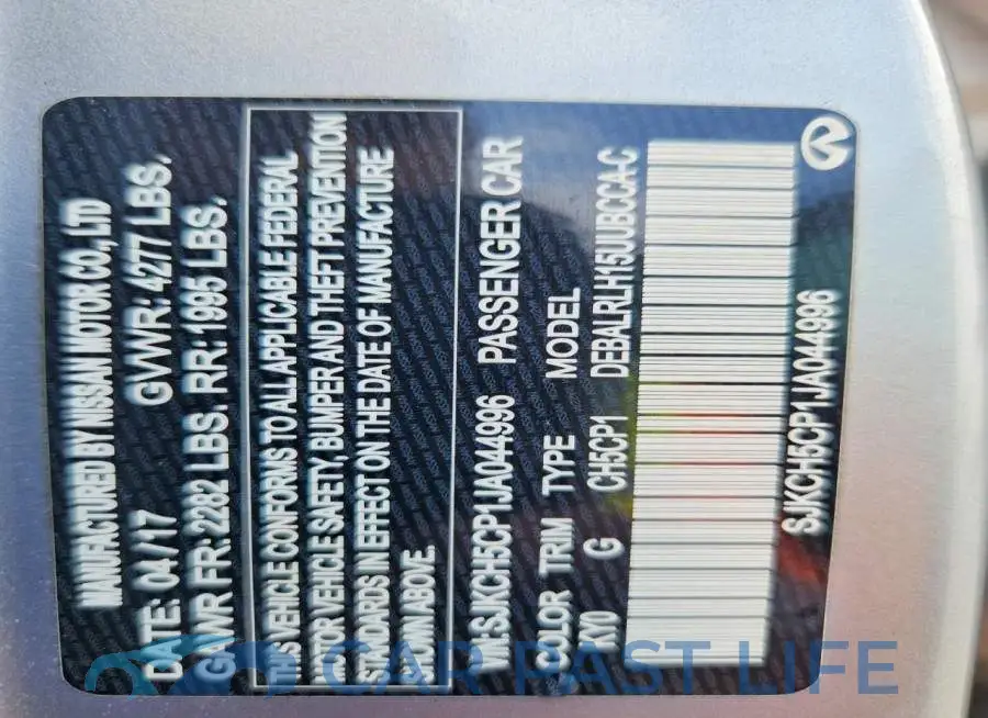 SJKCH5CP1JA044996# 12