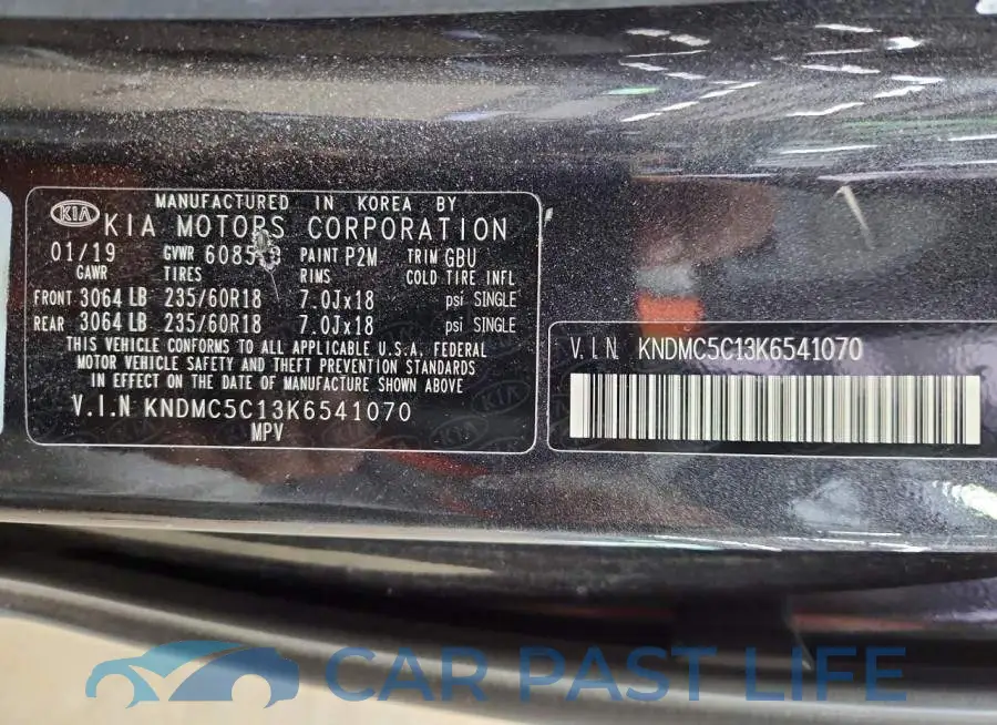 KNDMC5C13K6541070# 13