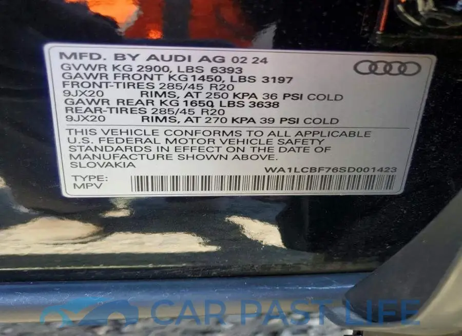 WA1LCBF76SD001423# 14