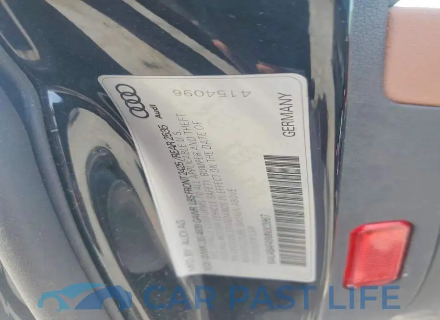 WAUABAF49MN003967# 12