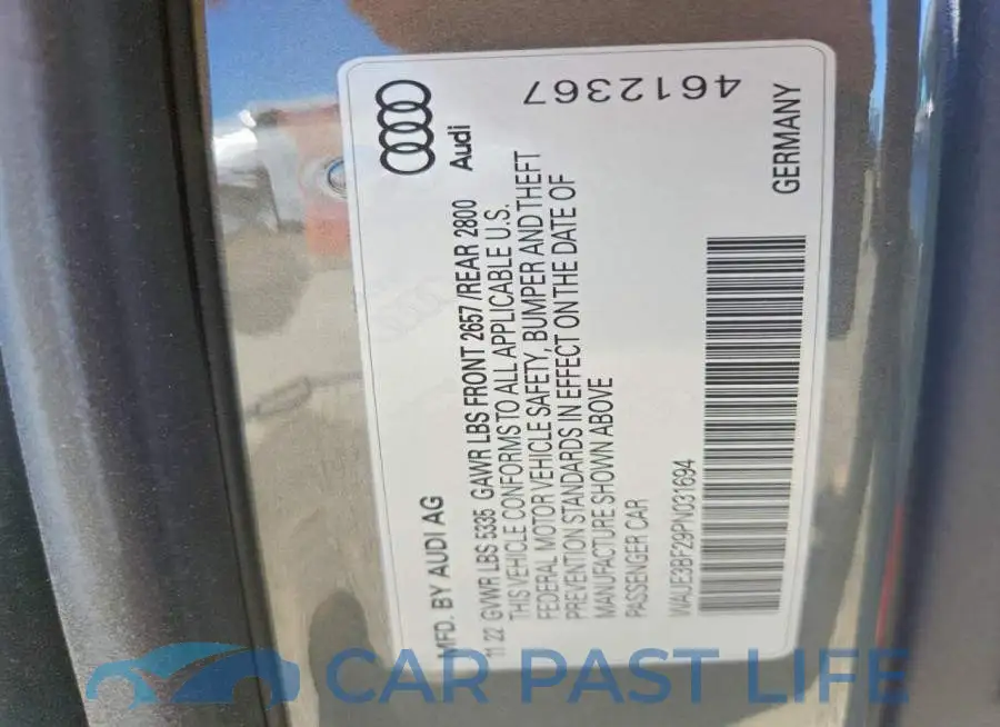 WAUE3BF29PN031694# 13