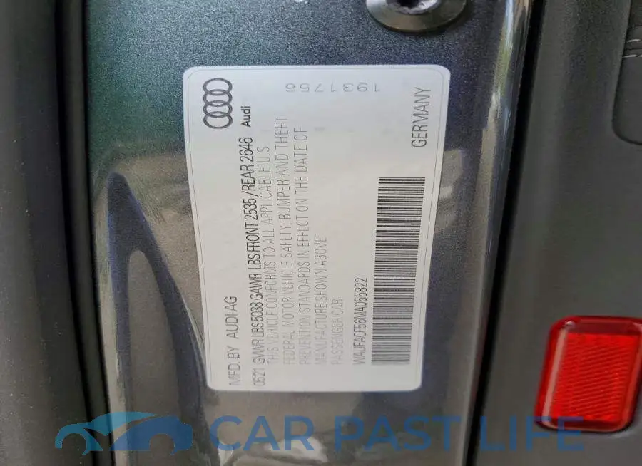 WAUFACF56MA055822# 12