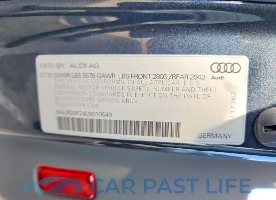 WAUR2AF24LN010549# 12