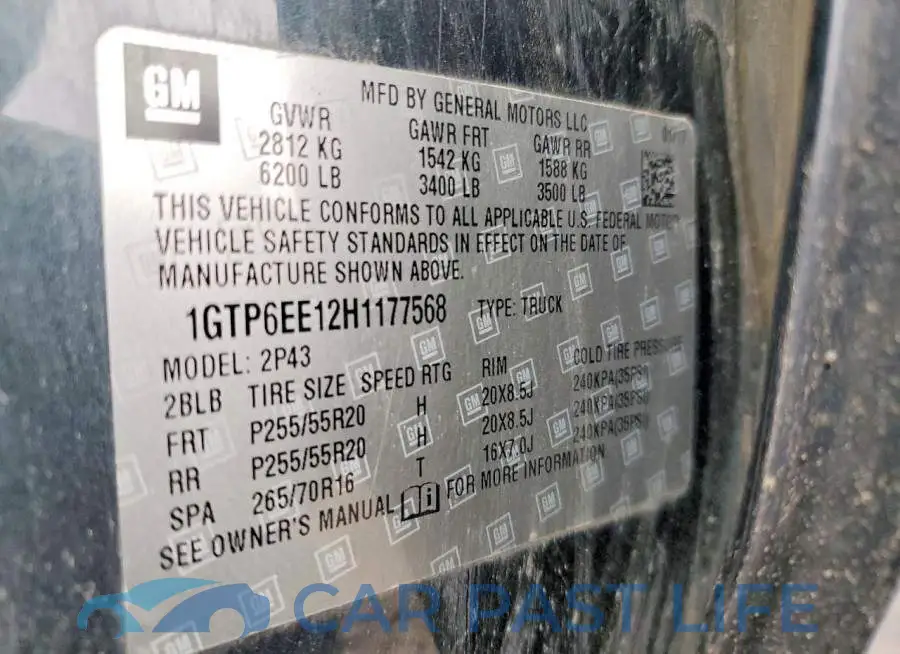 1GTP6EE12H1177568# 12
