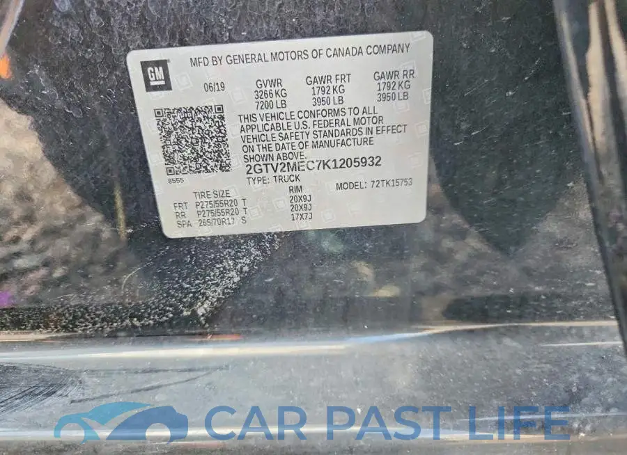 2GTV2MEC7K1205932# 13
