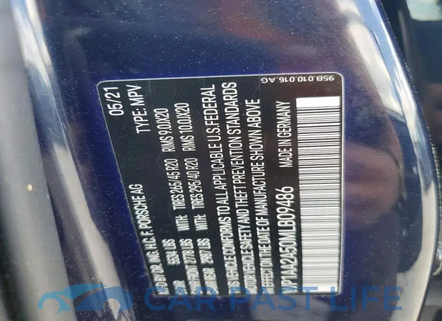 WP1AA2A50MLB09486# 13