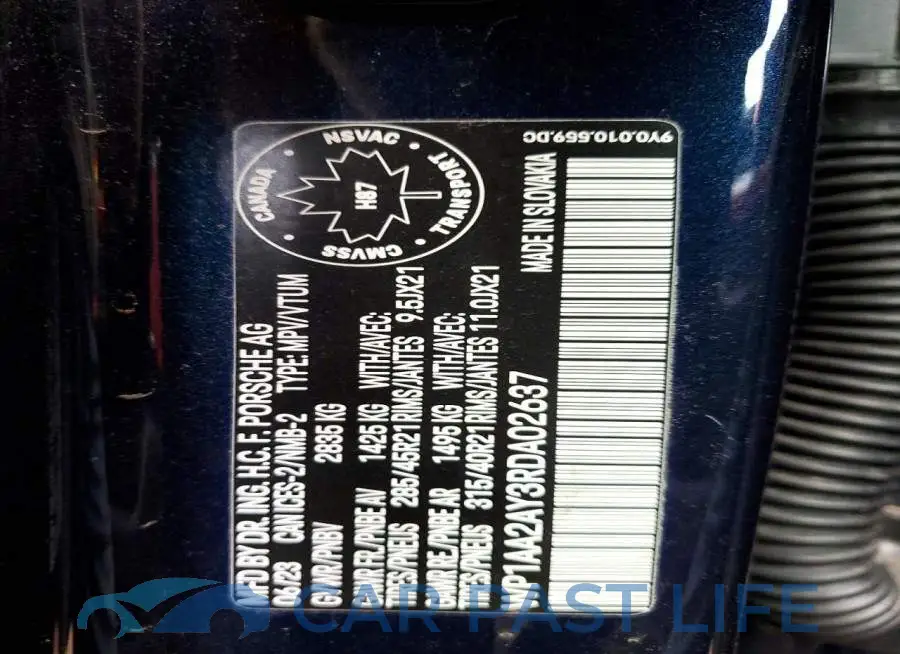 WP1AA2AY3RDA02637# 14