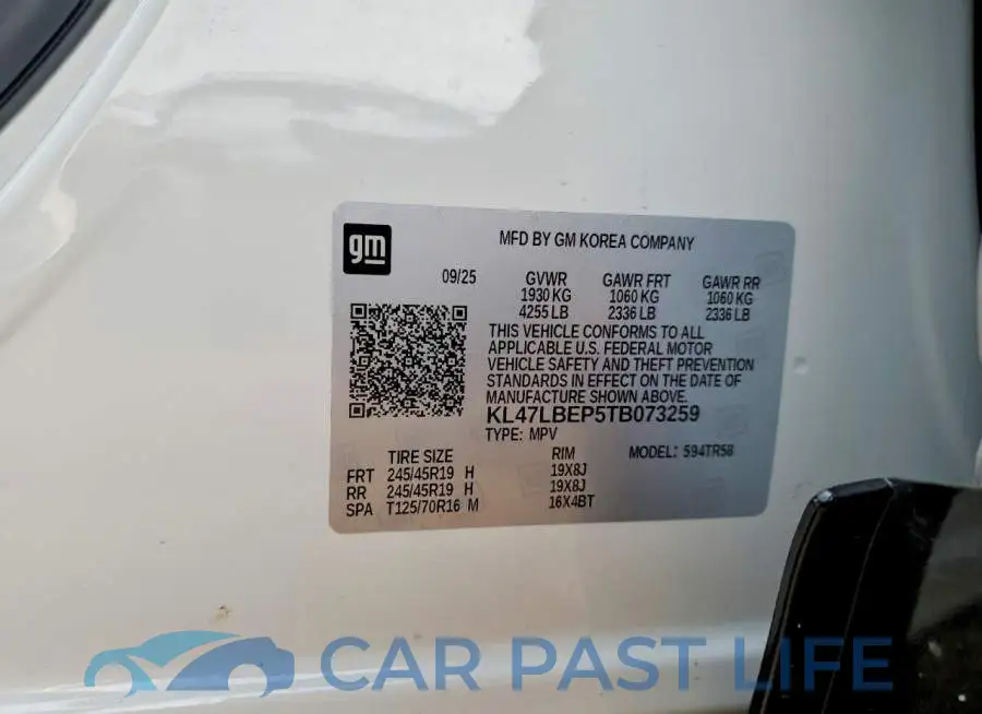 KL47LBEP5TB073259# 12