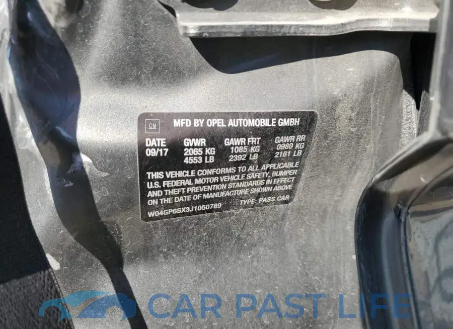 W04GP6SX3J1050789# 12